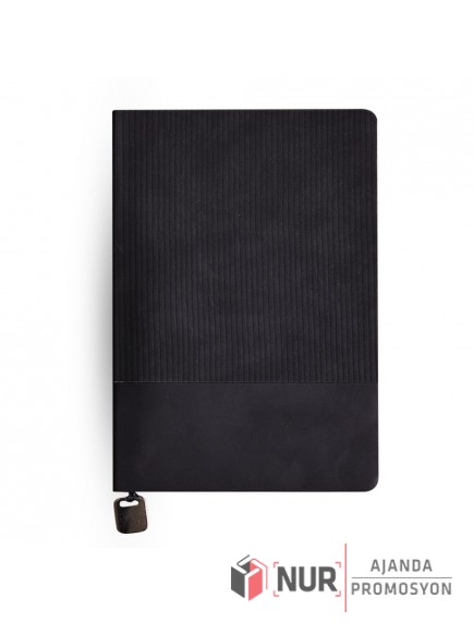 Kadife Dokulu Fitilli Tarihsiz Promosyon Defter 